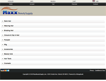 Tablet Screenshot of maxxbeautysupply.com